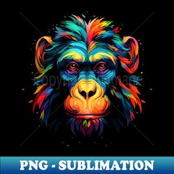 Neon Chimp 3 - Instant Sublimation Digital Download - Unlock Vibrant Sublimation Designs
