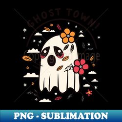 Ghost Town Halloween Design - Stylish Sublimation Digital Download - Perfect for Creative Projects