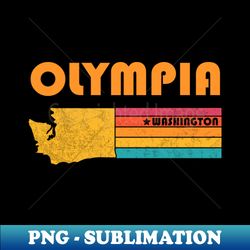 Olympia Washington Vintage Distressed Souvenir - Retro PNG Sublimation Digital Download - Unleash Your Creativity