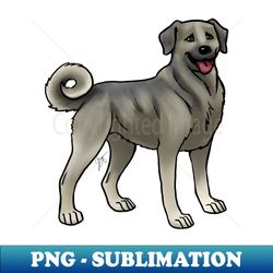Dog - Anatolian Shepherd - Gray - Signature Sublimation PNG File - Perfect for Sublimation Art