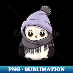 cute penguin baby winter kawaii cozy - special edition sublimation png file - perfect for creative projects