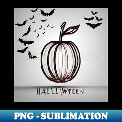 Halloween Cherry Pumpkin - PNG Transparent Digital Download File for Sublimation - Unleash Your Creativity