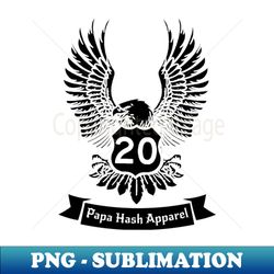 Papa Hash Apparel 20 Eagle - Instant Sublimation Digital Download - Unlock Vibrant Sublimation Designs