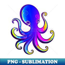 Cute colorful octopus - PNG Sublimation Digital Download - Create with Confidence