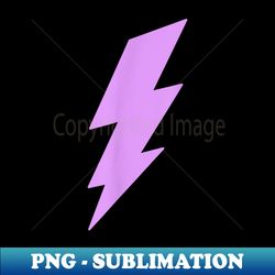 Lightening Bolt in Lavender Purple Pastel Aesthetic 80's - Special Edition Sublimation PNG File - Boost Your Success with this Inspirational PNG Download