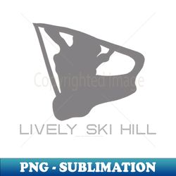 Lively Ski Hill Resort 3D - Artistic Sublimation Digital File - Boost Your Success with this Inspirational PNG Download