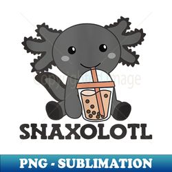 kawaii axolotls bubble tea boba axolotl snaxolotl - exclusive sublimation digital file - bold & eye-catching