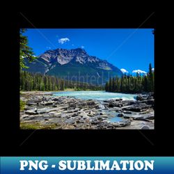 jasper national park mountain landscape photo v1 - aesthetic sublimation digital file - revolutionize your designs