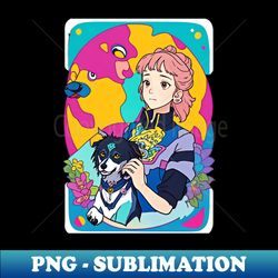Just a Girl and Her Dog - Premium Sublimation Digital Download - Spice Up Your Sublimation Projects