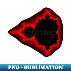 Red Black Mandelbrot - Professional Sublimation Digital Download - Revolutionize Your Designs
