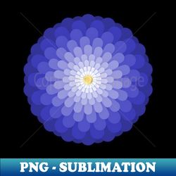 Beautiful abstract blue floral artwork - Aesthetic Sublimation Digital File - Unlock Vibrant Sublimation Designs