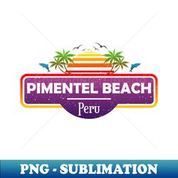 Pimentel Beach Peru Palm Trees Sunset Summer - Aesthetic Sublimation Digital File - Perfect for Sublimation Art