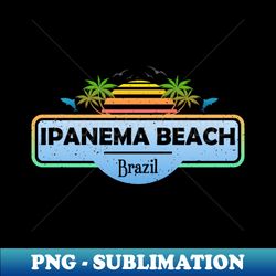 Ipanema Beach Brazil Palm Trees Sunset Summer - Instant Sublimation Digital Download - Unleash Your Creativity