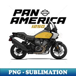 Pan America 1250 - Yellow - Signature Sublimation PNG File - Instantly Transform Your Sublimation Projects