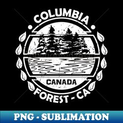 columbia forest canada nature landscape - decorative sublimation png file - perfect for personalization