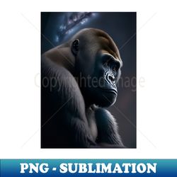 Gorilla with milky way - Digital Sublimation Download File - Boost Your Success with this Inspirational PNG Download