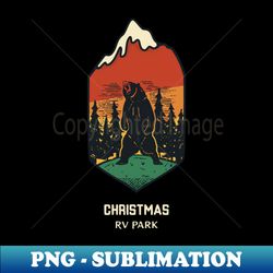 Christmas RV Park - Modern Sublimation PNG File - Fashionable and Fearless