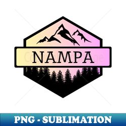 Nampa Mountains and Trees - Artistic Sublimation Digital File - Boost Your Success with this Inspirational PNG Download