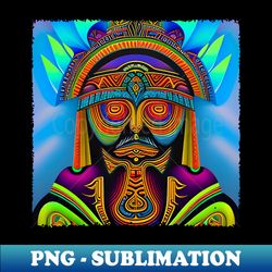 New World Gods 11 - Mesoamerican Inspired Psychedelic Art - Premium Sublimation Digital Download - Perfect for Personalization