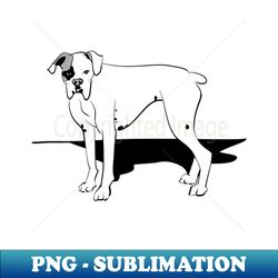 boxer dog graphic illustration - premium png sublimation file - spice up your sublimation projects