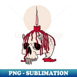 bleeding skull design - Creative Sublimation PNG Download - Stunning Sublimation Graphics
