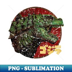 Vintage Godzilla - Instant PNG Sublimation Download - Fashionable and Fearless
