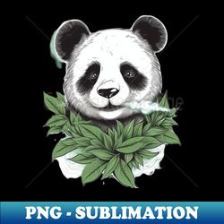 Panda smoking weed theme v3 - Sublimation-Ready PNG File - Defying the Norms