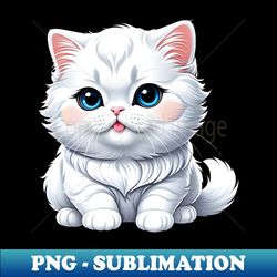 White kitten - Premium PNG Sublimation File - Vibrant and Eye-Catching Typography
