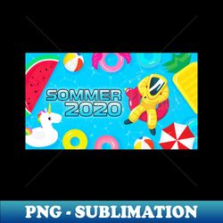 Sommer 2020 - PNG Transparent Digital Download File for Sublimation - Unlock Vibrant Sublimation Designs