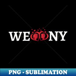 We Love NY - Decorative Sublimation PNG File - Instantly Transform Your Sublimation Projects