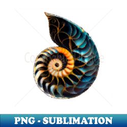 nautilus shell ocean digital graphic - exclusive sublimation digital file - bold & eye-catching