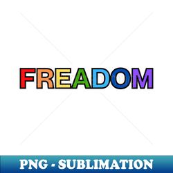 Freadom Dark Outline - Modern Sublimation PNG File - Stunning Sublimation Graphics