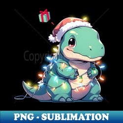 Christmas T Rex wants Presents - Aesthetic Sublimation Digital File - Transform Your Sublimation Creations