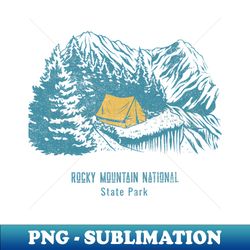 Rocky Mountain National Park - Stylish Sublimation Digital Download - Bring Your Designs to Life