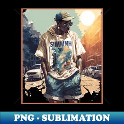 hip hop graphic illustration of a man - premium sublimation digital download - unleash your inner rebellion