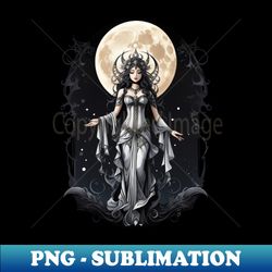 Moon Goddess - High-Quality PNG Sublimation Download - Revolutionize Your Designs