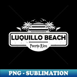 Luquillo Beach Puerto Rico Palm Trees Sunset Summer - Exclusive PNG Sublimation Download - Stunning Sublimation Graphics