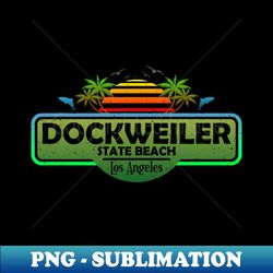 Dockweiler State Beach Los Angeles Palm Trees Sunset Summer - Vintage Sublimation PNG Download - Enhance Your Apparel with Stunning Detail