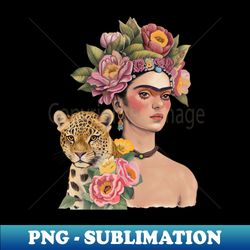 Frida and Leopard - Premium Sublimation Digital Download - Perfect for Personalization