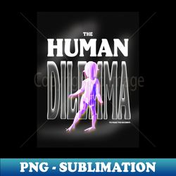 The human dilemma - Retro 3D figure - Premium Sublimation Digital Download - Transform Your Sublimation Creations