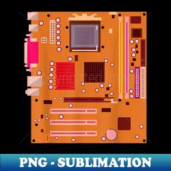 Computer Engineering Funny Computer Hardware Motherboard - Unique Sublimation PNG Download - Capture Imagination with Every Detail