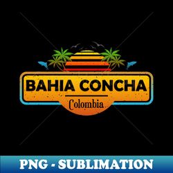 Bahia Concha Beach Colombia Palm Trees Sunset Summer - Special Edition Sublimation PNG File - Bold & Eye-catching