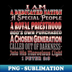 Royal Priesthood - 1 Peter 29 - Stylish Sublimation Digital Download - Perfect for Creative Projects