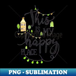 Happy place lime - PNG Transparent Digital Download File for Sublimation - Capture Imagination with Every Detail