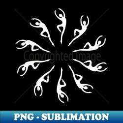 Dancer Snowflake - Vintage Sublimation PNG Download - Transform Your Sublimation Creations