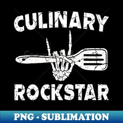 Funny Culinary Rockstar Cooking Chef Cook Culinary Lover Art - PNG Sublimation Digital Download - Vibrant and Eye-Catching Typography