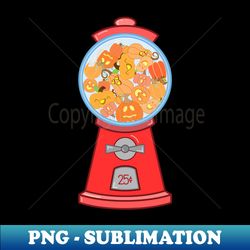 mini pumpkin gumball machine - exclusive png sublimation download - revolutionize your designs