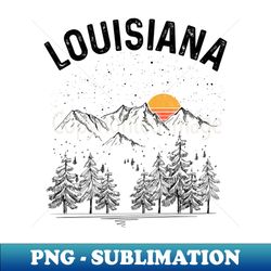 Louisiana State Vintage Retro - PNG Transparent Sublimation Design - Create with Confidence