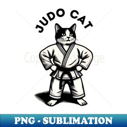 Judo Cat - PNG Sublimation Digital Download - Unleash Your Inner Rebellion