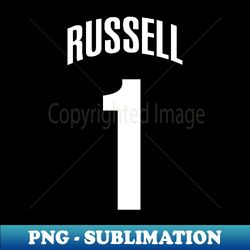 DeAngelo Russell Jersey Poster - Instant PNG Sublimation Download - Bold & Eye-catching